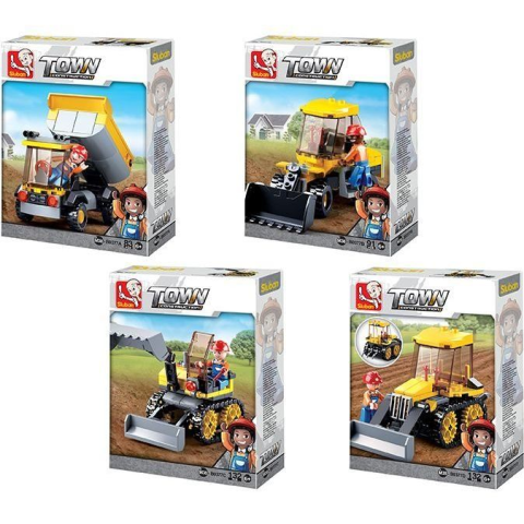 Конструктор SLUBAN Town Місто: Будівельна техніка, M38-B0377, 83 деталі, фігурка, (В асортименті)