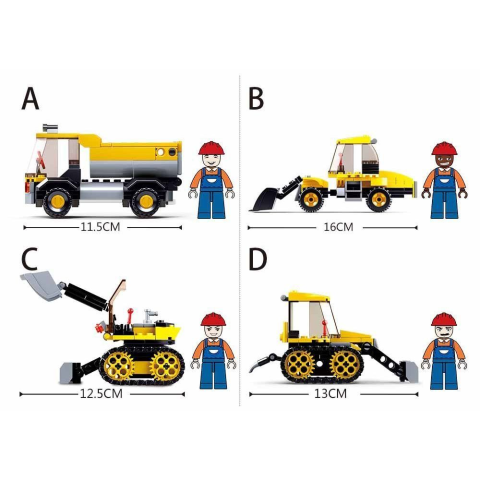 Конструктор SLUBAN Town Місто: Будівельна техніка, M38-B0377, 83 деталі, фігурка, (В асортименті)
