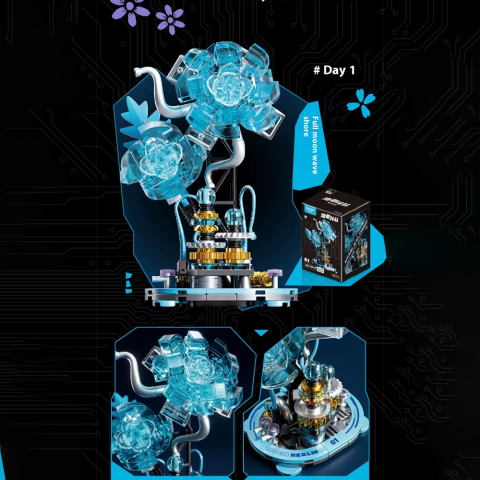 Конструктор Квіти, W9200, (В асортименті)