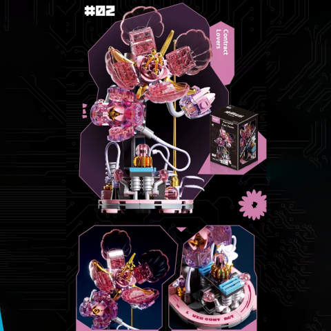 Конструктор Квіти, W9200, (В асортименті)