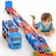 Трейлер, 21 см, 2в1, трек 58 см, запуск, рухливі деталі, машинки 4 шт., 30x19.5x7 см (В асортименті)