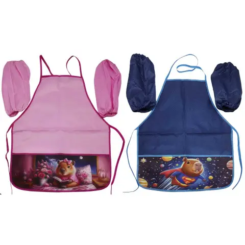 Набір фартух 50x45 см + нарукавники 26 см Капібара, 127-6 (В асортименті)