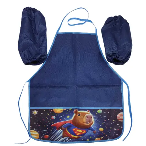 Набір фартух 50x45 см + нарукавники 26 см Капібара, 127-6 (В асортименті)