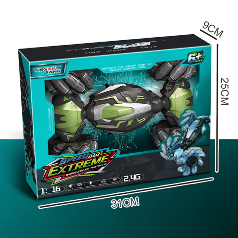 Всюдихід-трюкач на радіокеруванні Twist, акумулятор, USB-зарядка, світло, 31x9x25 см, YJ-096-3 (В асортименті)