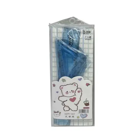 Набір лінійок Flex Білий ведмідь, 20 см, трикутники, ZH-667