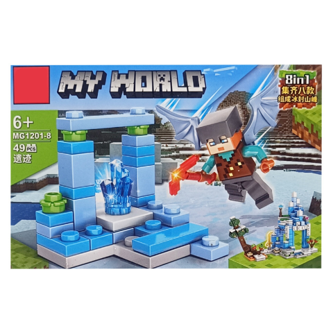 Конструктор дитячий My World Minecraft, MG1201, 36-49 деталей, (В асортименті)