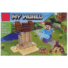 Конструктор детский My World Minecraft, 1153, 41-52 детали, (в ассортименте)