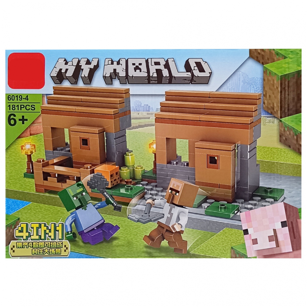 Конструктор дитячий My World Minecraft, LD6019, 181-245 деталей, (В асортименті)