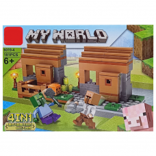 Конструктор дитячий My World Minecraft, LD6019, 181-245 деталей, (В асортименті)