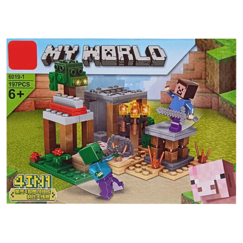 Конструктор дитячий My World Minecraft, LD6019, 181-245 деталей, (В асортименті)