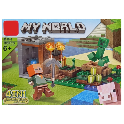 Конструктор дитячий My World Minecraft, LD6019, 181-245 деталей, (В асортименті)