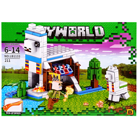 Конструктор Minecraft, LB1133, 219 деталей, 32x22x5 см, (В асортименті)