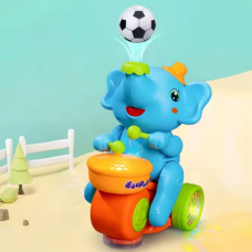 Чарівний Слоник "WToys", 2 кольори, ОЗВУЧ. УКР. МОВОЮ, підсвічування, пісні, колесо вільного ходу, тримає м’яч у повітрі, рухаються ніжки, оминає перешкоди, в кор. /60-2/