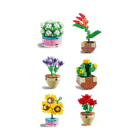Конструктор Квіти в горщику, 123-935, від 36 деталей
