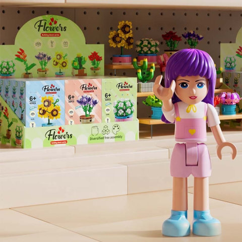 Конструктор Квіти в горщику, 123-935, від 36 деталей