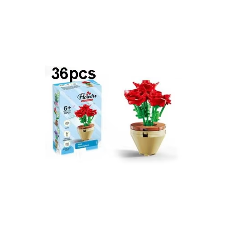 Конструктор Квіти в горщику, 123-935, від 36 деталей