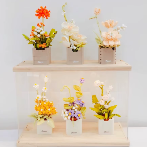 Конструктор Квіти, 21222, від 231 деталі, (В асортименті)