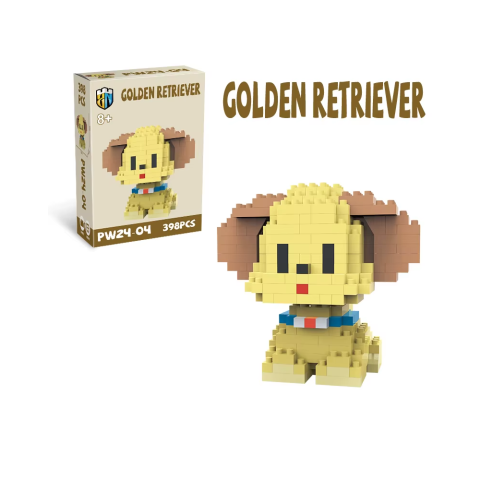 Конструктор Собака, PW24-01-3-4-5-6-7-8-9, від 330 деталей, від 6.5 см, (В асортименті)