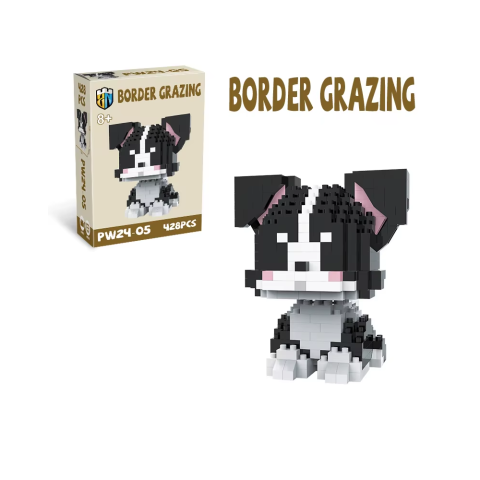 Конструктор Собака, PW24-01-3-4-5-6-7-8-9, від 330 деталей, від 6.5 см, (В асортименті)