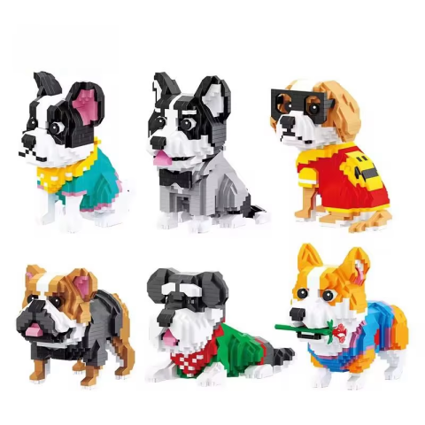 Конструктор Собака, 18391-2-3-4-5-6, від 886 деталей, (В асортименті)