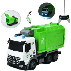 Мусоровоз на радиоуправлении, 28 см, 1:14, свет, USB, YJ-117-1-2 (в ассортименте)