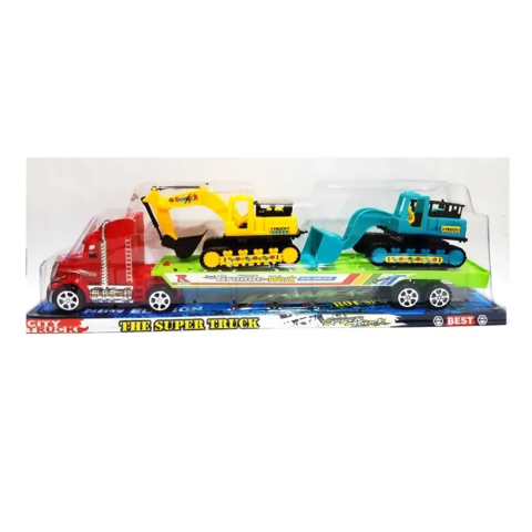 Автотрейлер з 2 тракторами, інерція