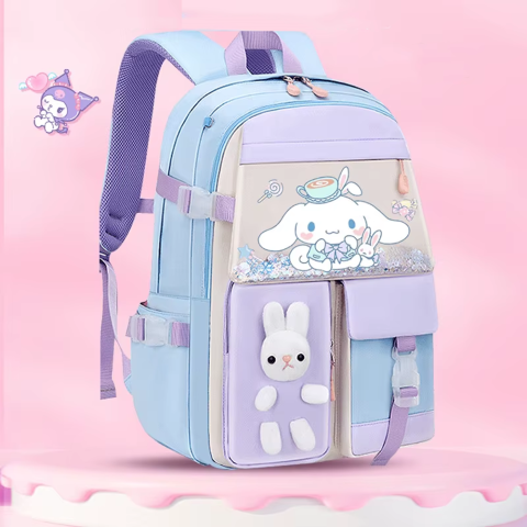 Рюкзак Kuromi, 36x20x40 см, 2 відділення, 6 кишень, регульовані лямки, на блискавці, C72823 (В асортименті)