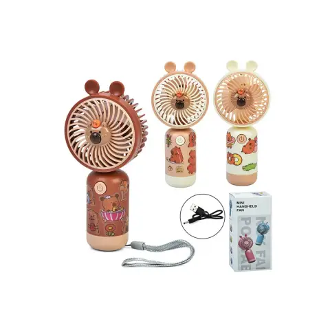 Вентилятор капібара, 14 см, акумулятор, MK5713 (В асортименті)