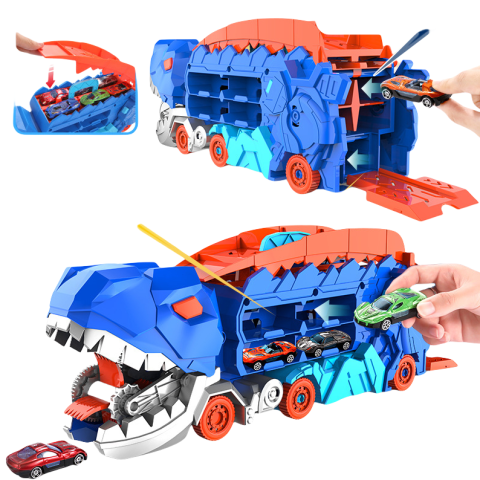 Трек-гараж з транспортом Динозавр, 43 см, 2 машинки, MH-177