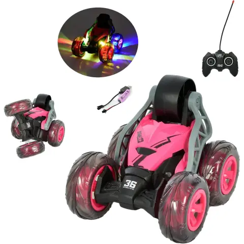 Машина на радіокеруванні, 18 см, трюкова, звук, світло, XB1103