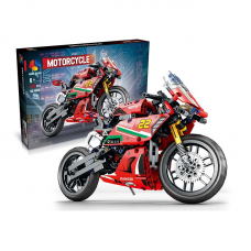 Конструктор  “Мотоцикл”, 470 елементів, гумові шини (MB001/MB002) МІкс