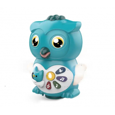 Музична сова "WToys", ОЗВУЧ. УКР. МОВОЮ, казки, пісні, загадки, колесо вільного ходу, підсвічування (36736) Мікс