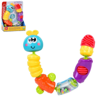 Гра для малюків Гусінь PLT6678, 22 см, брязкальце, прорізувач, рухливі деталі