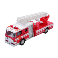 Пожежна машина, XG879-105A, метал, 17 см, з музичними та світловими ефектами (В асортименті)