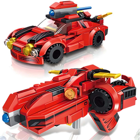 Конструктор 2в1 (транспорт, зброя), 633102A-D, від 227 деталей, (В асортименті)