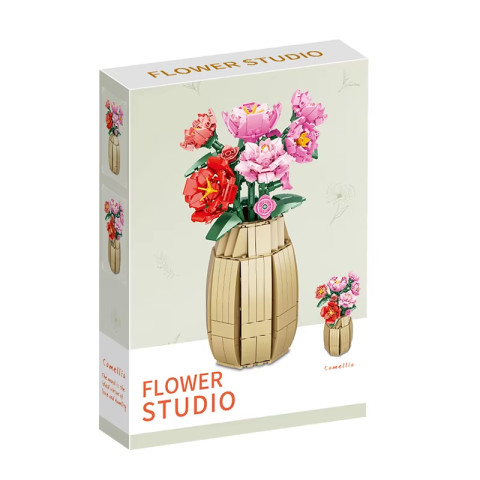 Конструктор Квіти в вазі, 9104A-9106A-9108A-9114A, від 537 деталей, (В асортименті)