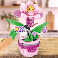 Конструктор Квітка в горщику, 33024-5-6-7, від 152 деталей, від 12.5 см, (В асортименті)