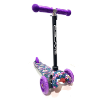 Самокат Mini Skyper, пластиковий, колеса PU 120 мм зі світлом, 112-40103 (В асортименті)