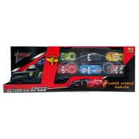 Ігровий набір машинок Тачки, вантажівка з гаражем, 6 машинок, 558-4/3788