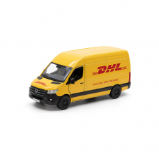 Металлический инерционный автобус Mercedes-Benz Sprinter DHL Edition 5", открываются двери