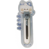 Ніж канцелярський у блістері Котик, 9.5 см, 8481 (В асортименті)