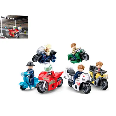 Конструктор Town Мотоцикл, M38-B0717, 45-77 деталей, (В асортименті)