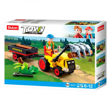 Конструктор M38-B0777 Town трактор з причепом 110дет.кор.19*4,5*14,1 /72/
