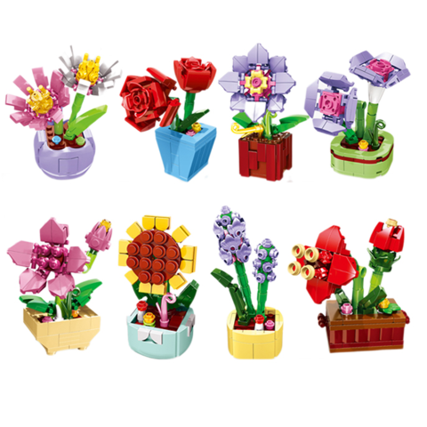 Конструктор Квітка, від 83 деталей, (В асортименті)