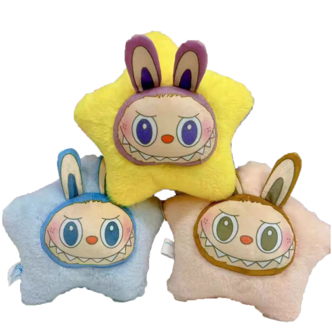 М’яка іграшка Labubu, подушка, 19x18x9 см, плюш (В асортименті)