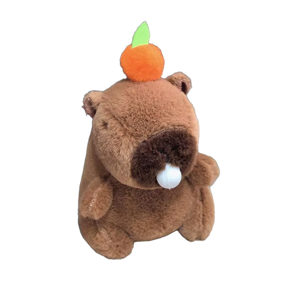 М’яка іграшка Капібара, 13 см, жуйка, брелок, 17 см