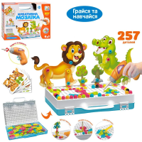 Мозаїка 4в1, 257 деталей, шуруповерт, M5598