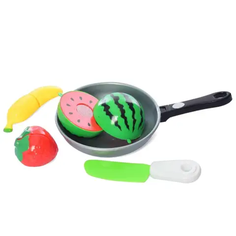 Набір продуктів на липучці (3 шт) зі сковорідкою та ножем 4013D