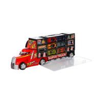 Трейлер контейнер, з металевими машинками (В асортименті)