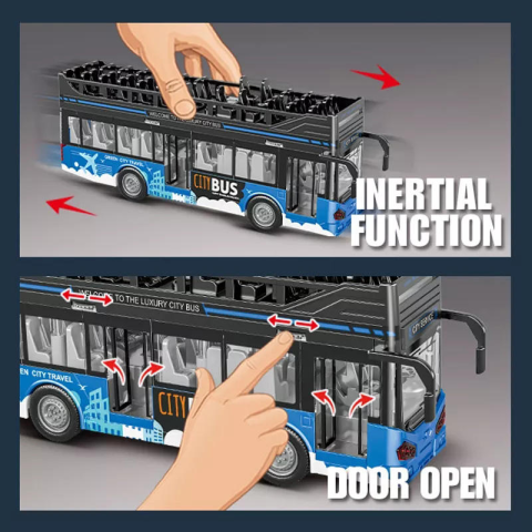 Автобус, звук, світло, на батарейках (В асортименті)